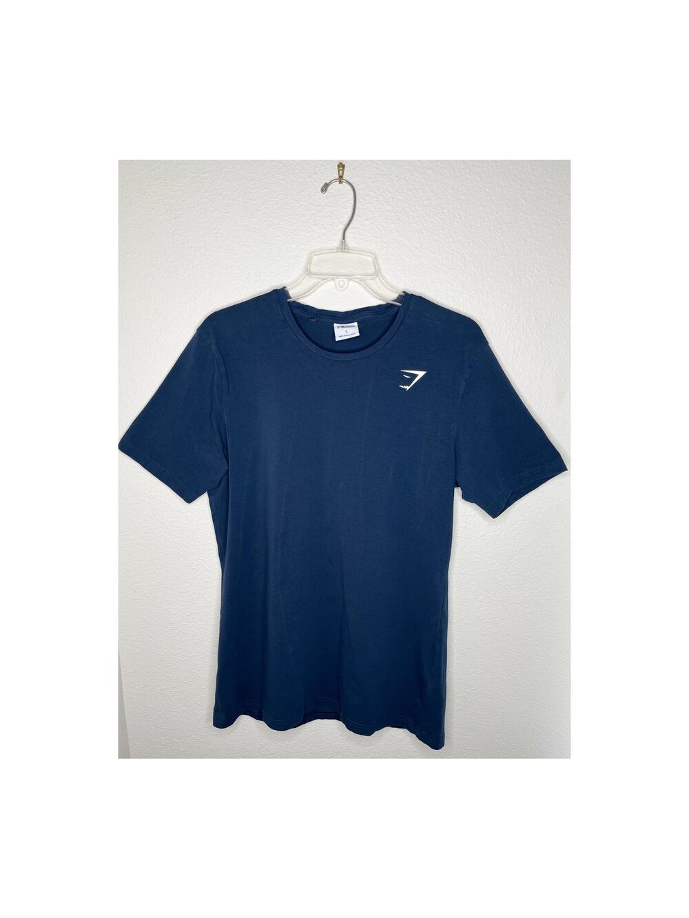 GYMSHARK Men’s Arrival Short Sleeve Tee Navy Size Large